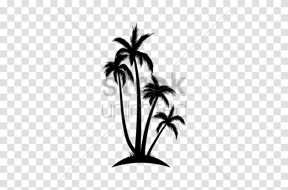 Silhouette Of Coconut Tree Vector Image, Face, Triangle, Urban Transparent Png
