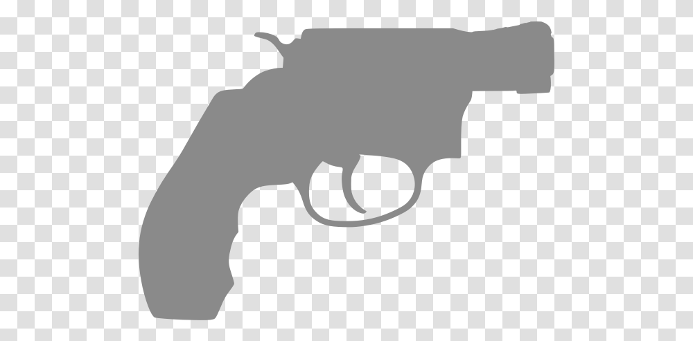 Silhouette Of Gun Revolver Pistol Silhouette, Weapon, Weaponry, Handgun Transparent Png