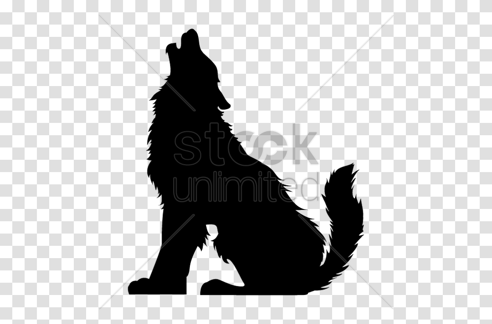Silhouette Of Howling Wolf Clipart Wolf Howling Silhouette Vector, Triangle, Sport, Oars Transparent Png