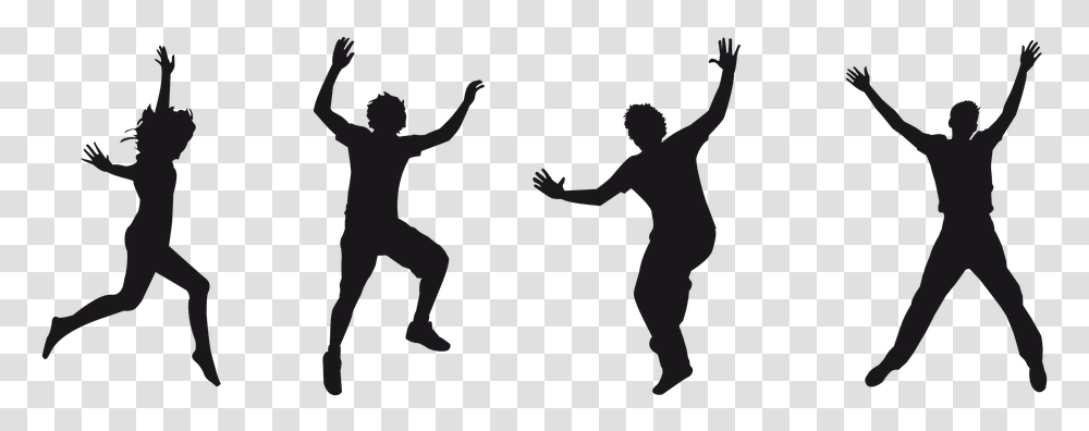 Silhouette Of Human Jumping, Person, Sport, Kicking, People Transparent Png