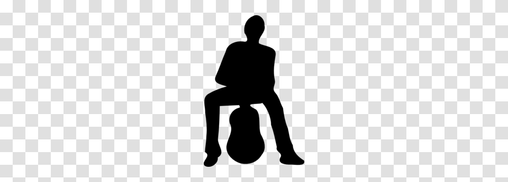 Silhouette Of Man And Guitar Clip Art For Web, Gray, World Of Warcraft Transparent Png
