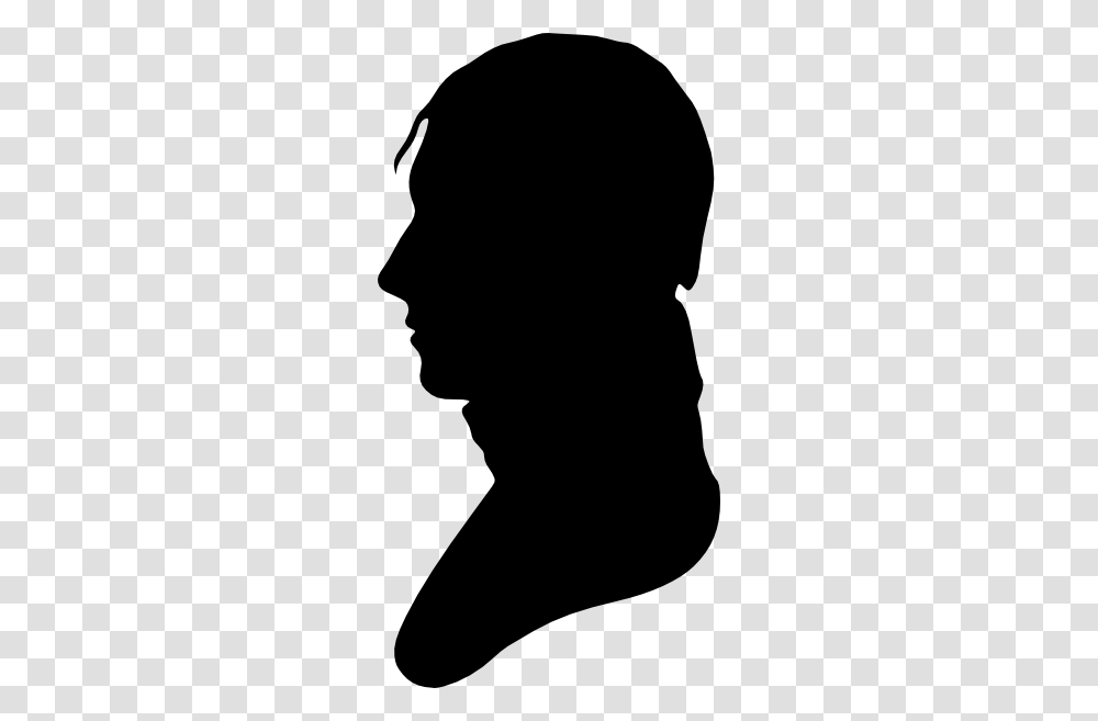 Silhouette Of Man Facing Left Clip Art, Person, Human Transparent Png