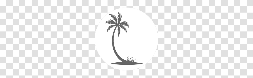 Silhouette Of Palm Trees And Grass Sticker, Plant, Balloon, Arecaceae, Tennis Ball Transparent Png
