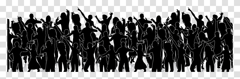 Silhouette Of People, Audience, Crowd, Person, Concert Transparent Png