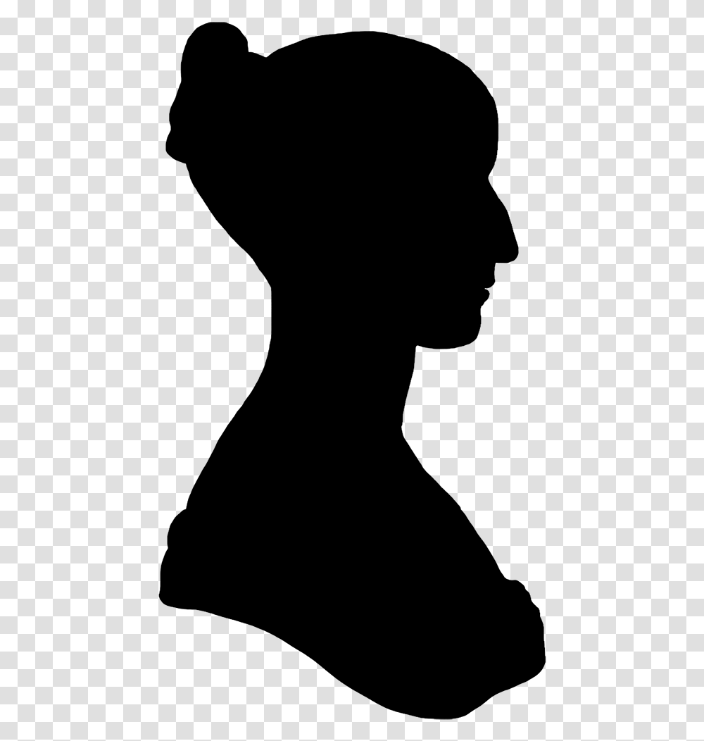Silhouette Of Womans Face At Getdrawings Silhouette Face Victorian, Gray, World Of Warcraft Transparent Png