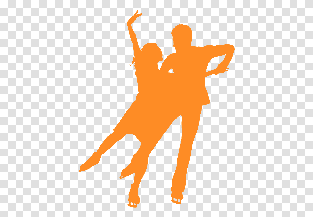 Silhouette Pattinaggio Coppia, Person, Hand, Crowd, People Transparent Png