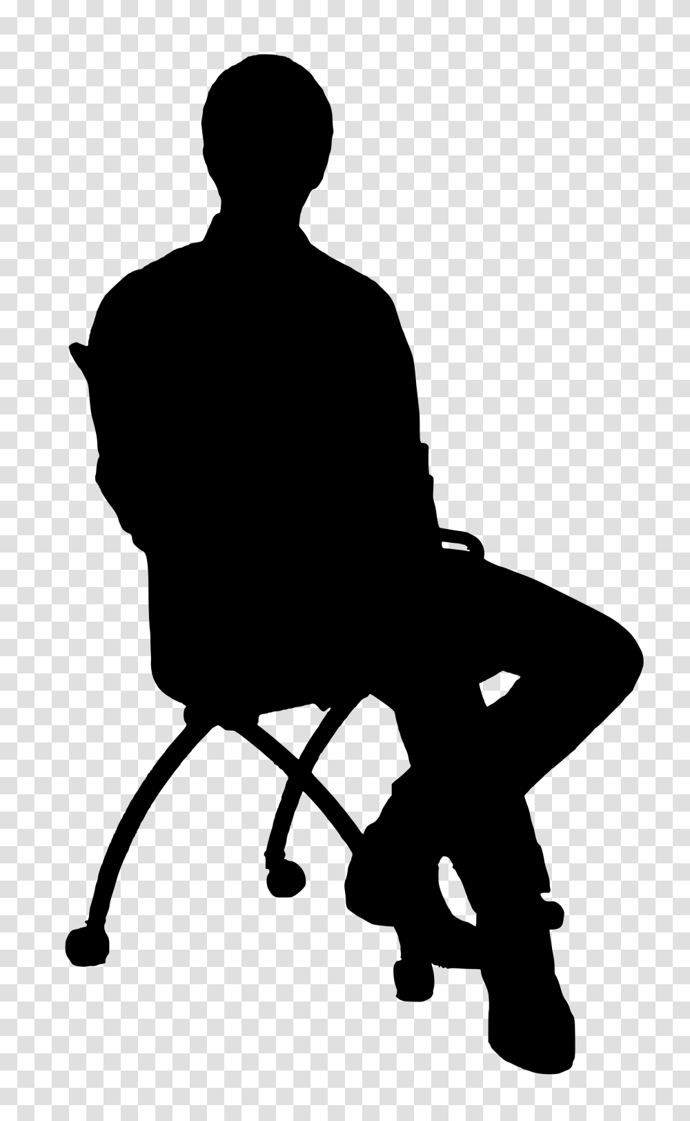 Silhouette People Sitting Image, Gray, World Of Warcraft Transparent Png