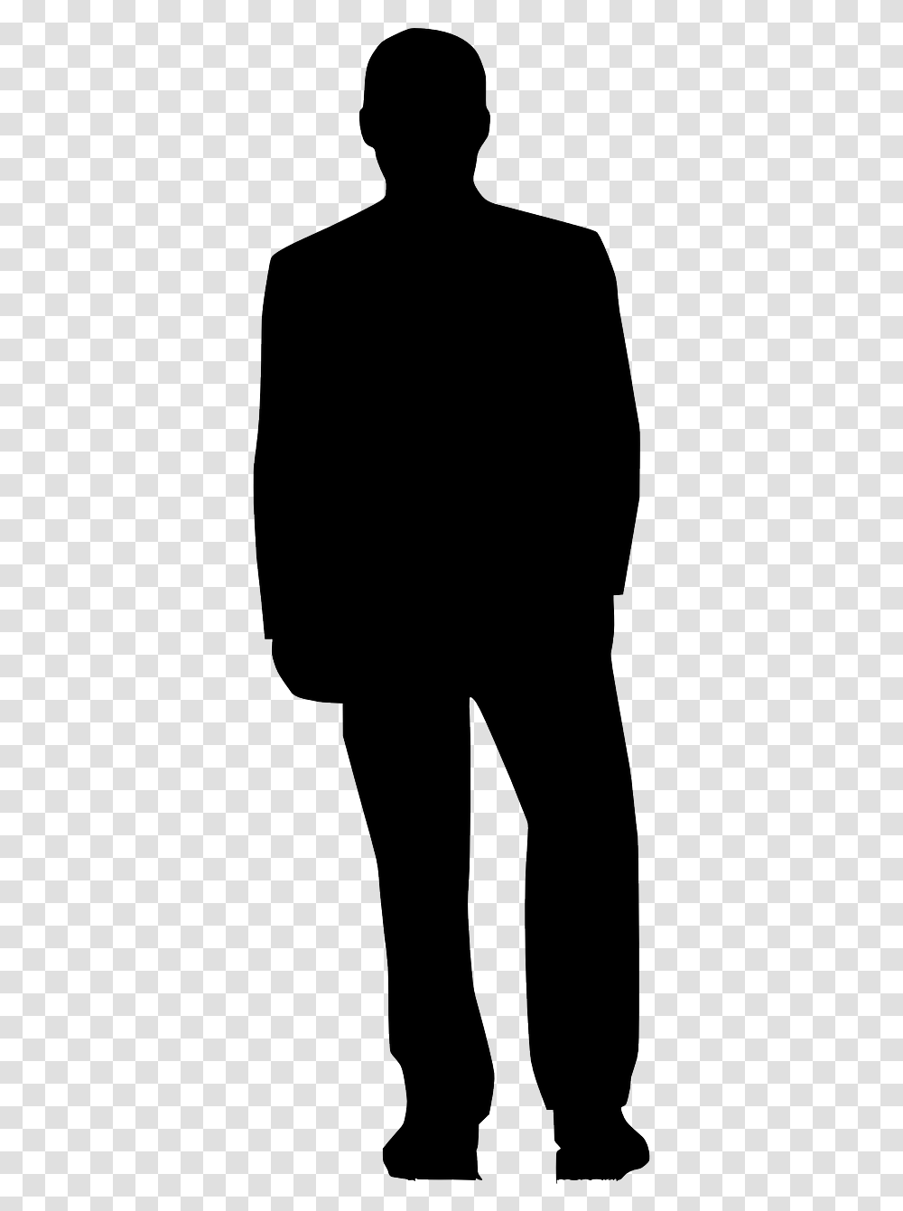 Silhouette People Standing Man Standing Clipart Silhouette, Person, Face, Photography Transparent Png
