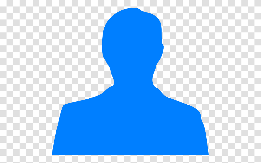 Silhouette Person Clipart Blue Silhouette Of Man Head, Back, Human, Worship, Neck Transparent Png