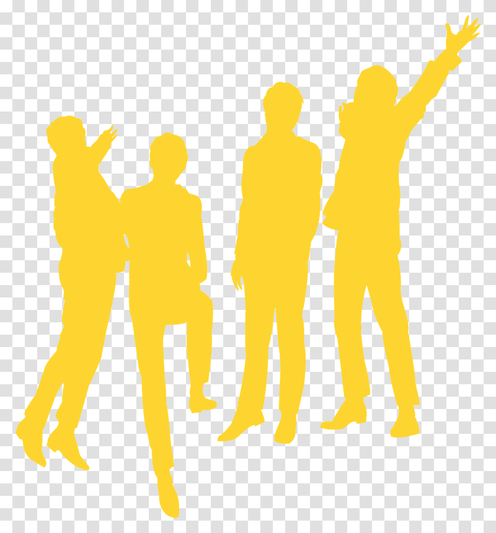Silhouette, Person, People, Crowd, Hand Transparent Png