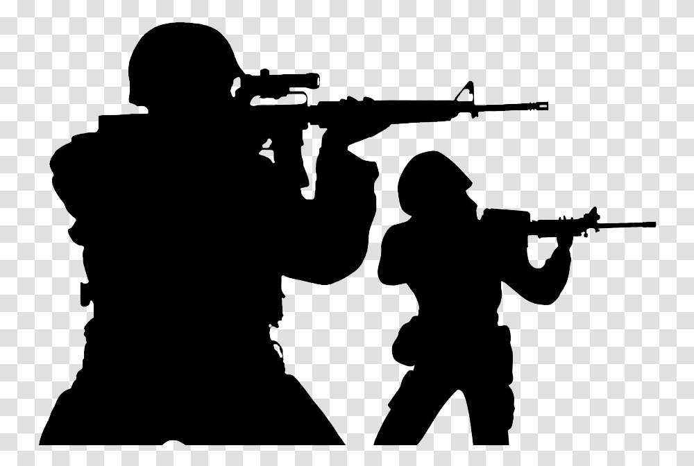 Silhouette, Person, Weapon, Gun, People Transparent Png