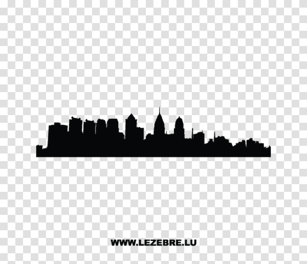 Silhouette Philadelphia Decal, Urban, Outdoors, Crowd Transparent Png