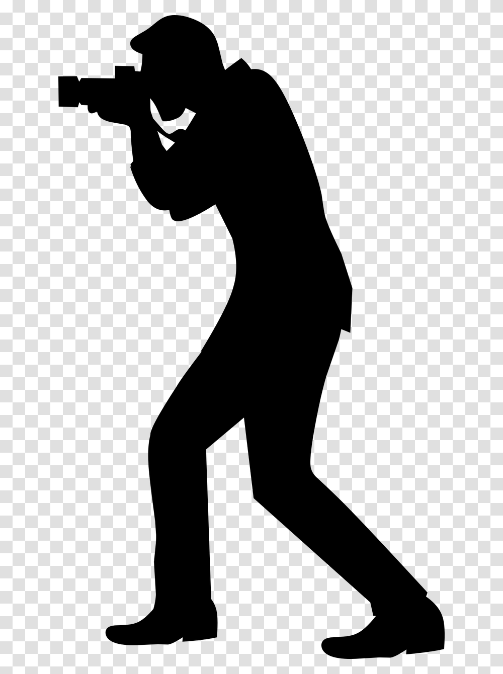 Silhouette Photography Vector Graphics Clip Art Man With Camera Silhouette, Gray, World Of Warcraft Transparent Png