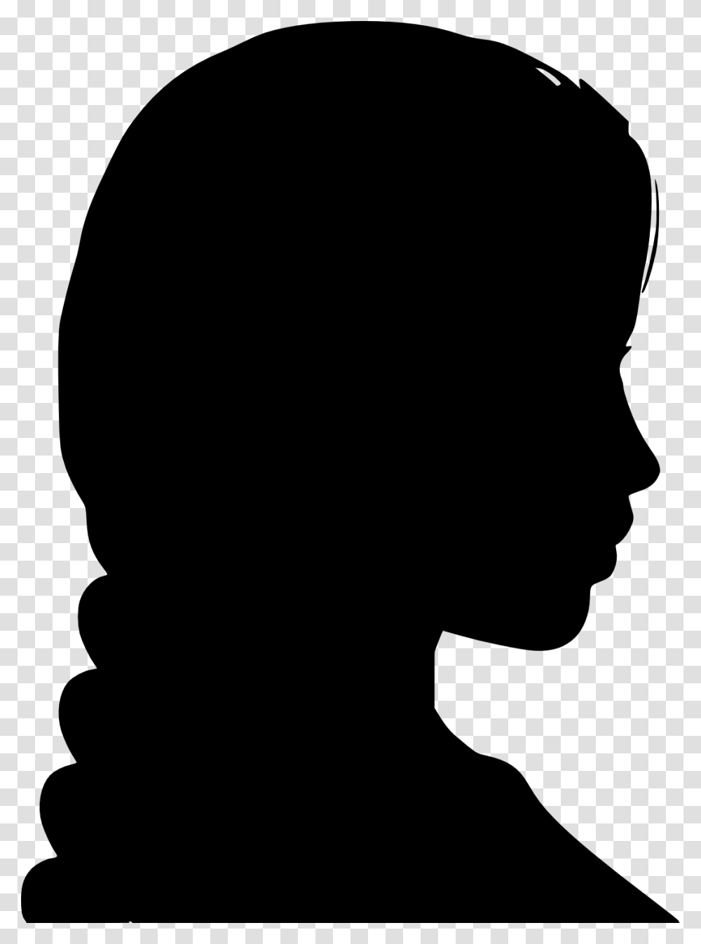 Silhouette Photography Woman Drawing Woman Head Silhouette, Gray, World Of Warcraft Transparent Png