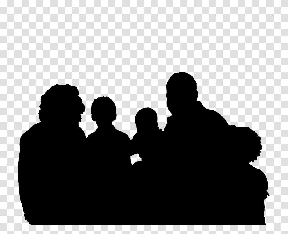 Silhouette Portrait Family Clip Art Transparent Png