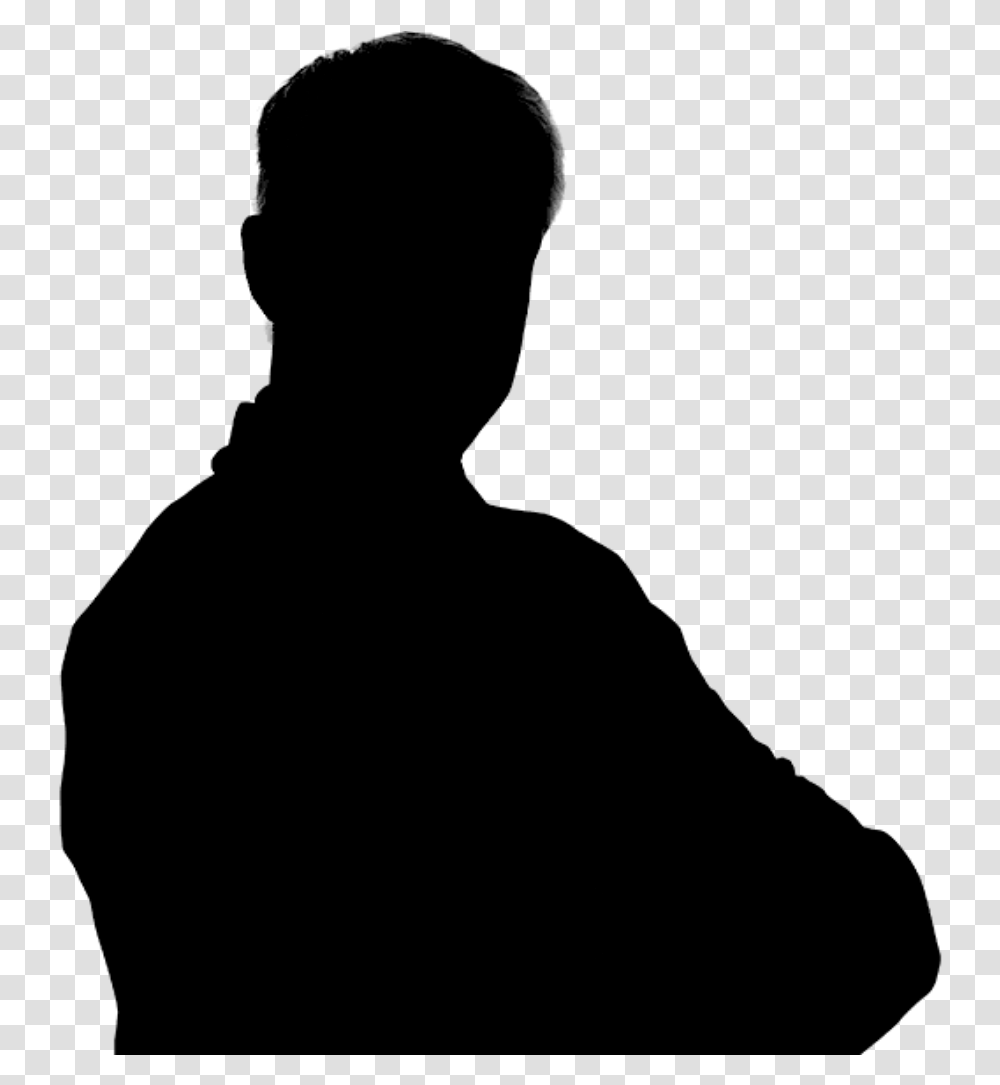 Silhouette Portrait Image Black Pixel Black Silhouette Portrait, Gray, World Of Warcraft Transparent Png