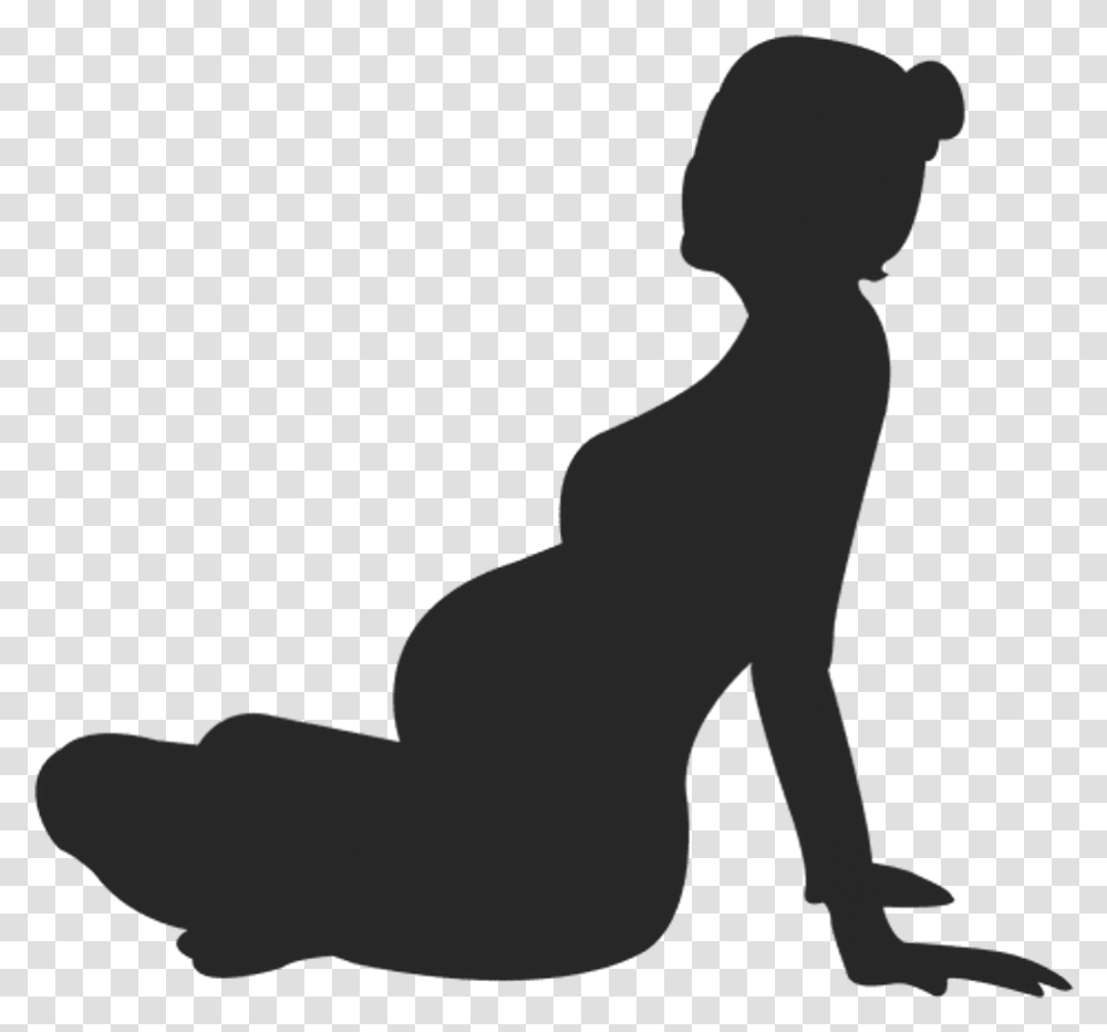 Silhouette Pregnant Woman Freetoedit Pregnant Woman Silhouette, Kneeling, Person, Human Transparent Png