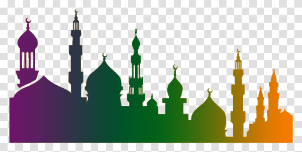Silhouette Quran Ramadan Illustration Church Islam Gambar Masjid Vector, Dome, Architecture, Building, Green Transparent Png