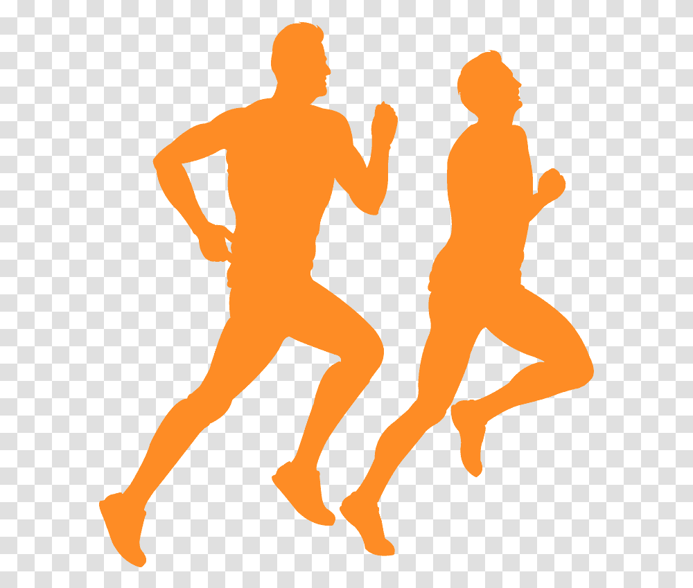 Silhouette Running, Person, Suit, Overcoat Transparent Png