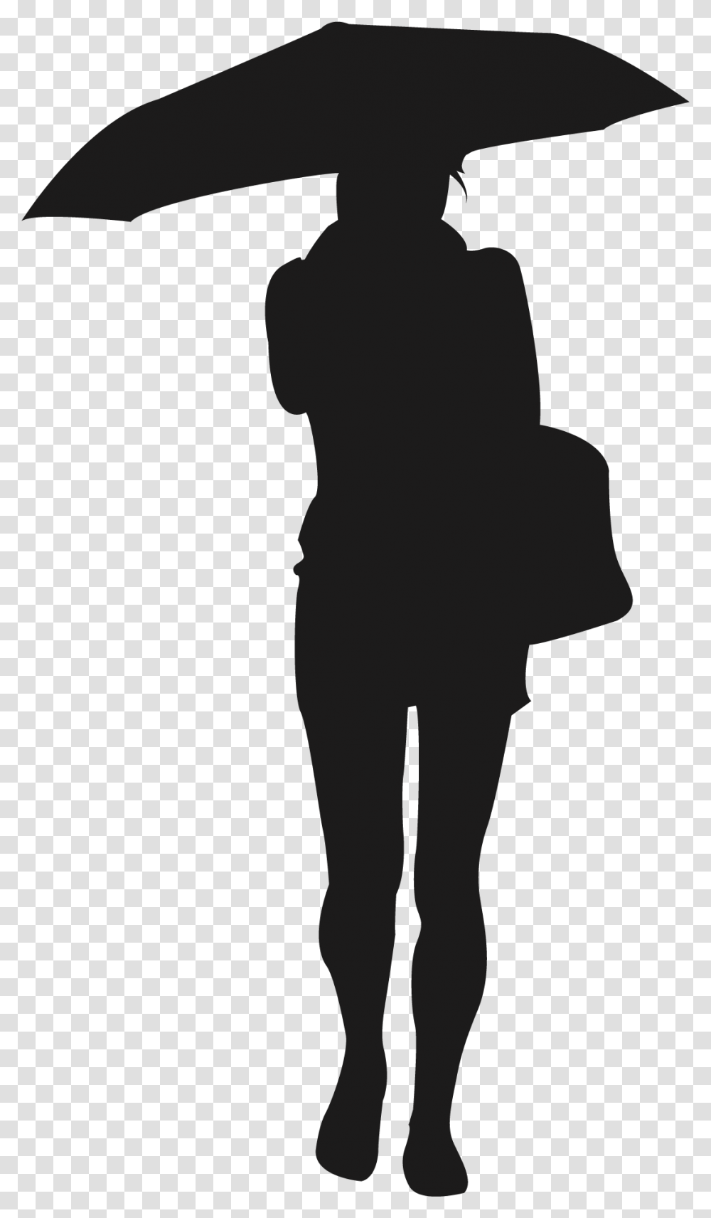 Silhouette Scalable Vector Graphics Woman Icon Silhouette Of Guy Under Umbrella, Person, Human, Kneeling Transparent Png