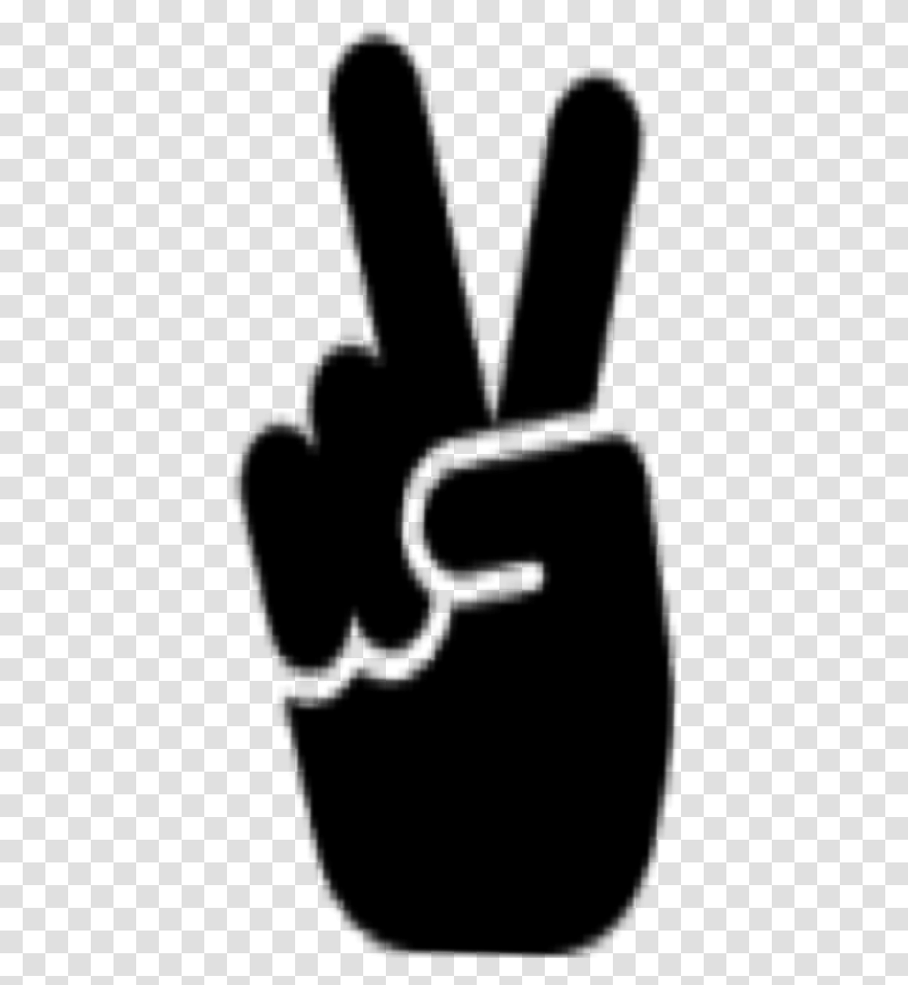 Silhouette Shadow Black Hand Peace Peacesign Monochrome, Gray, World Of Warcraft Transparent Png