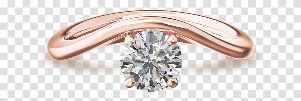 Silhouette Single Shank Ring 18k Rose Gold Shimansky Engagement Ring, Diamond, Gemstone, Jewelry, Accessories Transparent Png