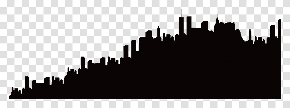 Silhouette Skyline City Building Silhouette, Stencil Transparent Png