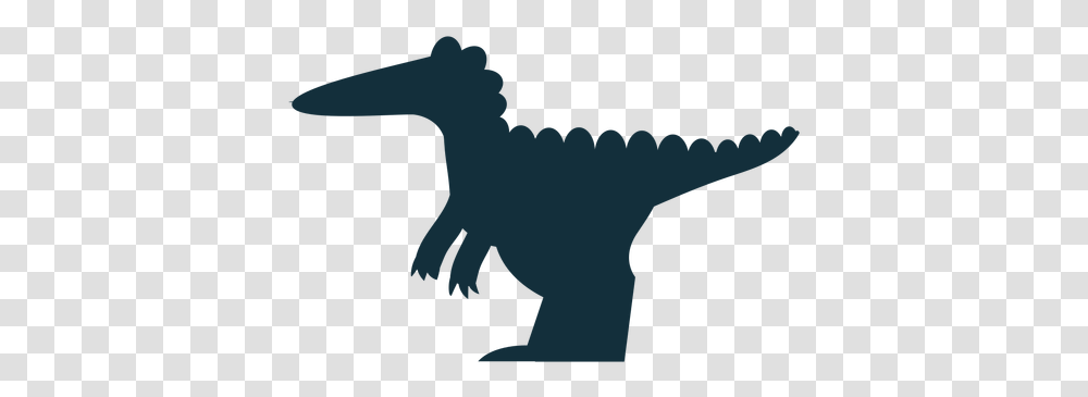 Silhouette Spinosaurus Dinosaur Cute Animal Figure, Text, Statue, Sculpture, Art Transparent Png