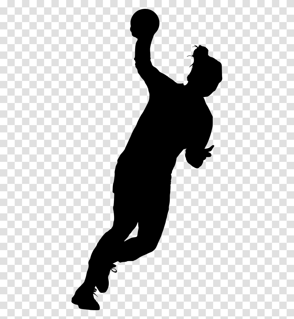 Silhouette Sport Clip Art Free Handball Silhouette, Gray, World Of Warcraft Transparent Png