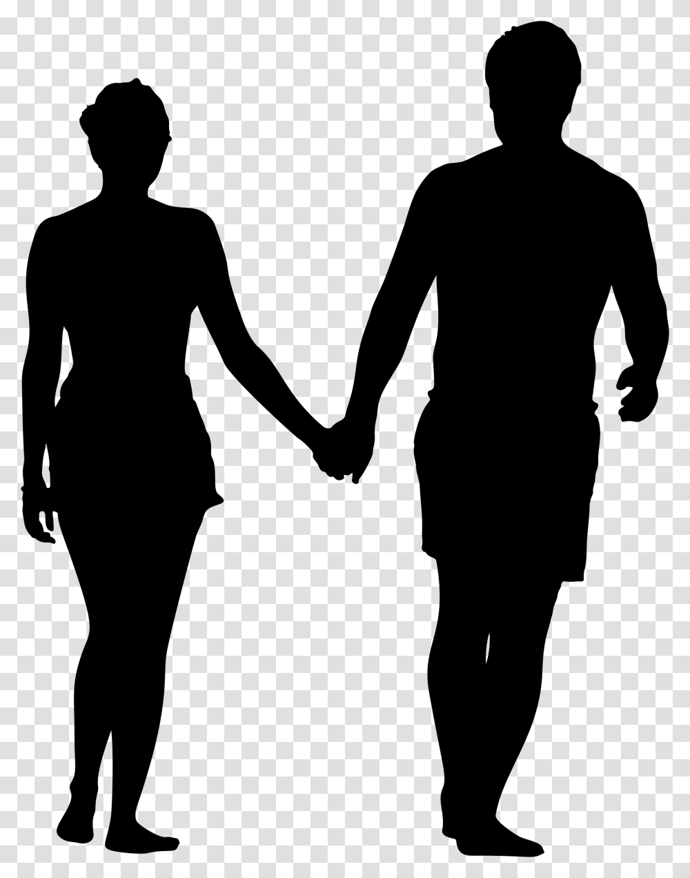 Silhouette Stock Photography Clip Art Couple Holding Hands Silhouette, Gray, World Of Warcraft Transparent Png