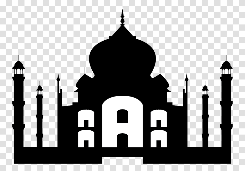 Silhouette Taj Mahal, Logo, Trademark Transparent Png