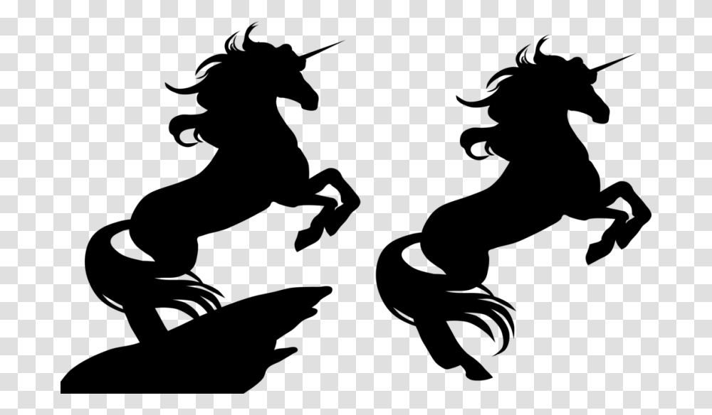 Silhouette Unicorn Computer Icons Clip Art Unicorn Clipart Black And White, Gray, World Of Warcraft Transparent Png