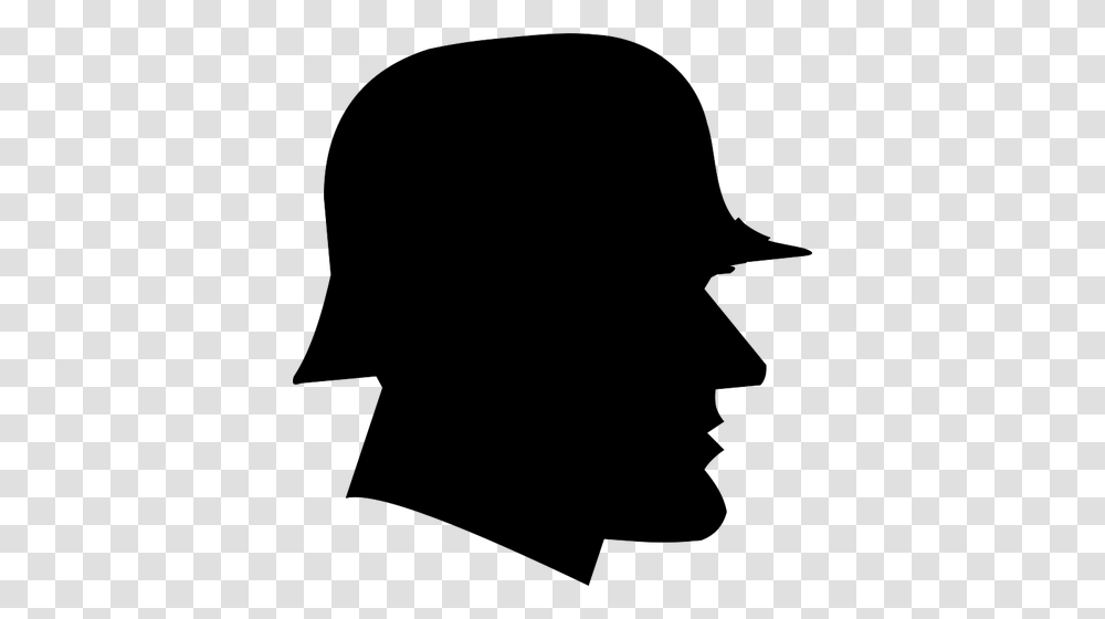 Silhouette Vector Clip Art Of German Soldier, Gray, World Of Warcraft Transparent Png