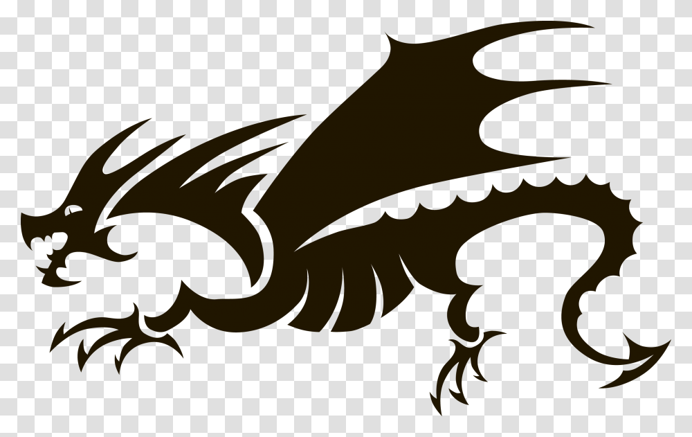 Silhouette Vector Dragon Vector Dragon Transparent Png