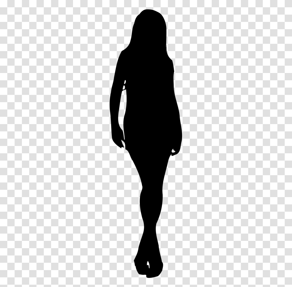 Silhouette Vector Graphics Clip Art Woman Drawing Silhouette Of A Woman, Gray Transparent Png