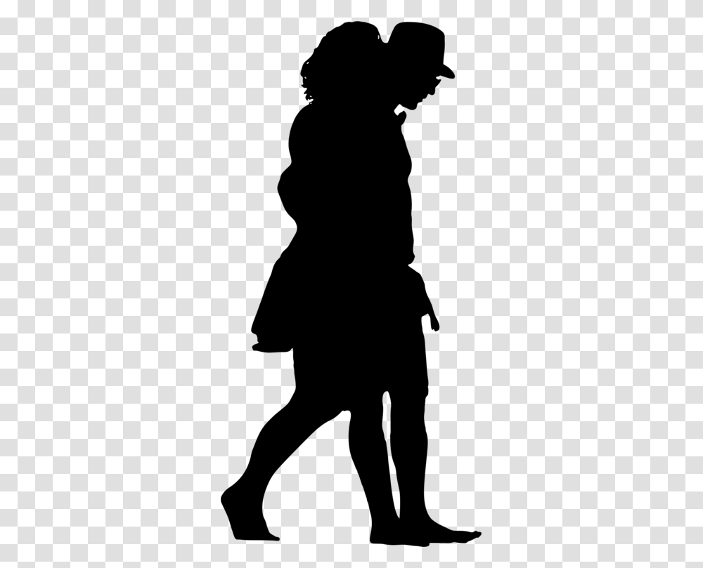 Silhouette Walking Computer Icons Drawing, Gray, World Of Warcraft Transparent Png