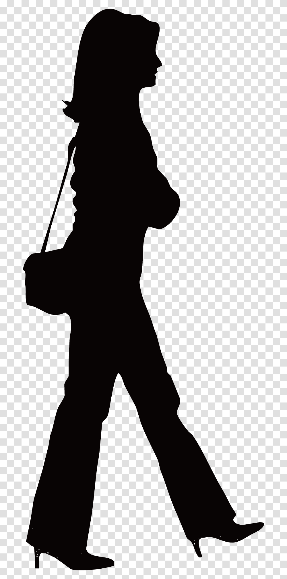 Silhouette Walking Icon People Shopping Silhouette, Person, Human, Pants Transparent Png