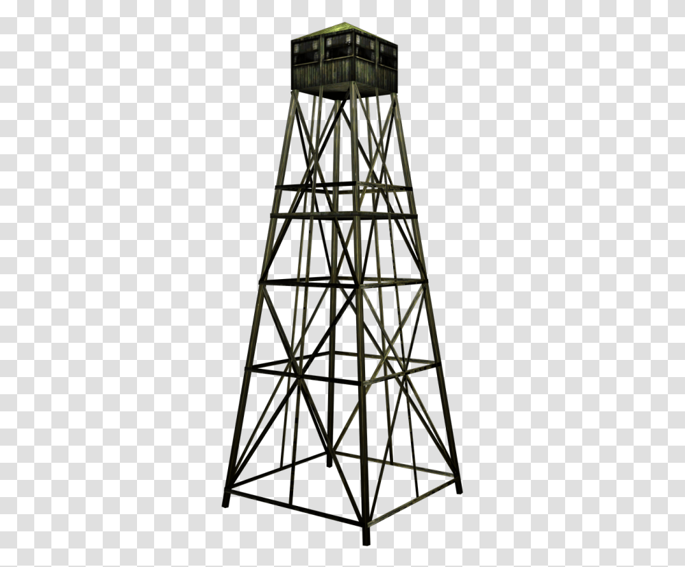 Silhouette Water Tower Wood, Architecture, Building, Outdoors, Nature Transparent Png