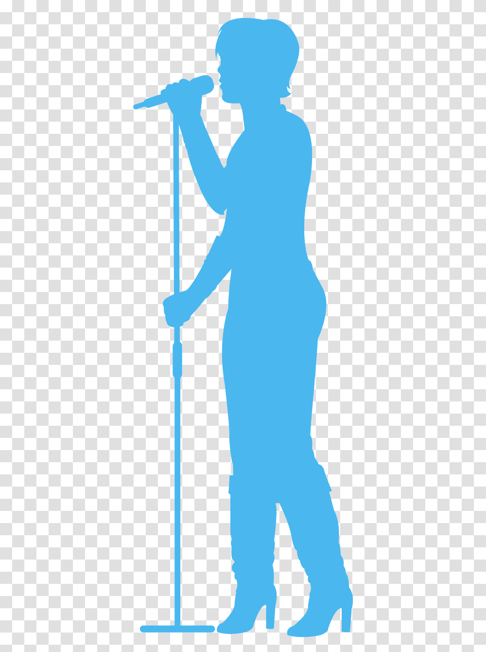 Silhouette With Microphone, Person, Sleeve, Golf Transparent Png