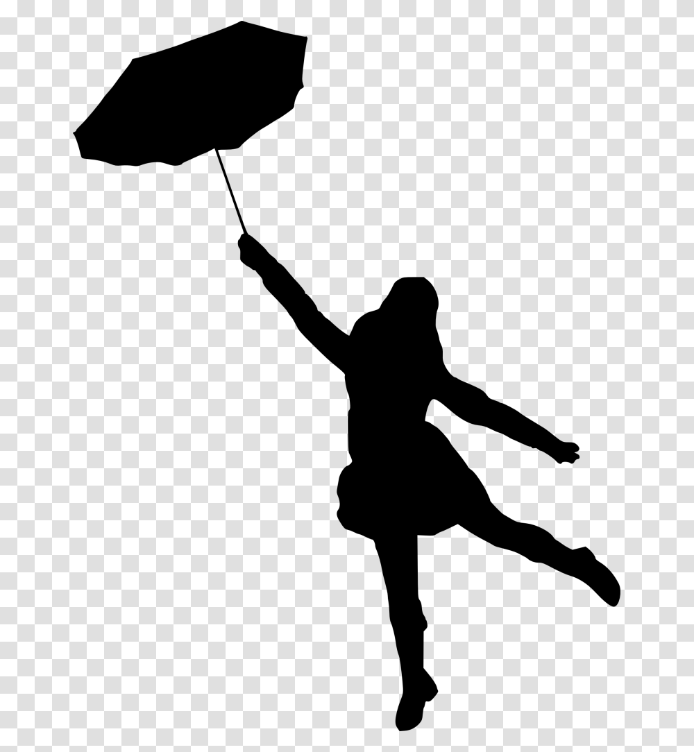 Silhouette With Umbrella At Getdrawings Girl With Umbrella, Gray, World Of Warcraft Transparent Png
