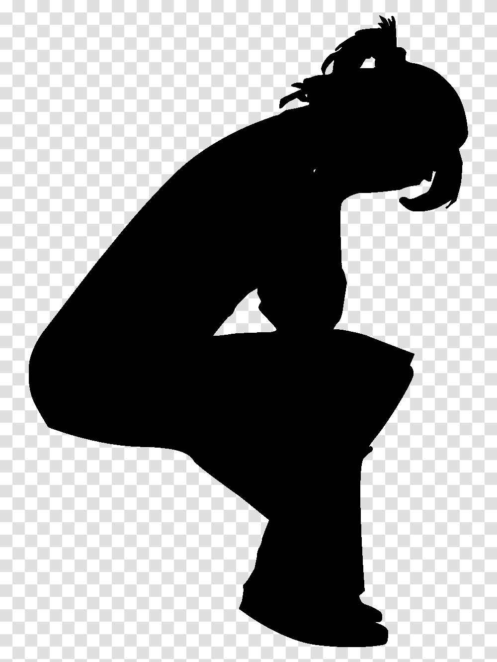 Silhouette Woman Crying Clip Art Woman Crying Silhouette, Gray, World Of Warcraft Transparent Png