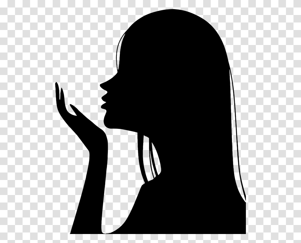 Silhouette Woman Girl Female Person, Gray, World Of Warcraft Transparent Png