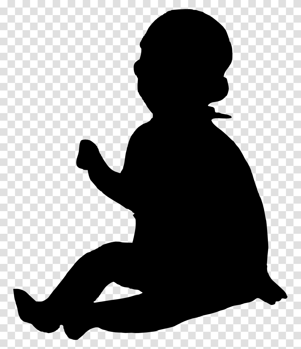 Silhouette Woman Photography Clip Art Baby Silhouette, Kneeling, Person, Human Transparent Png