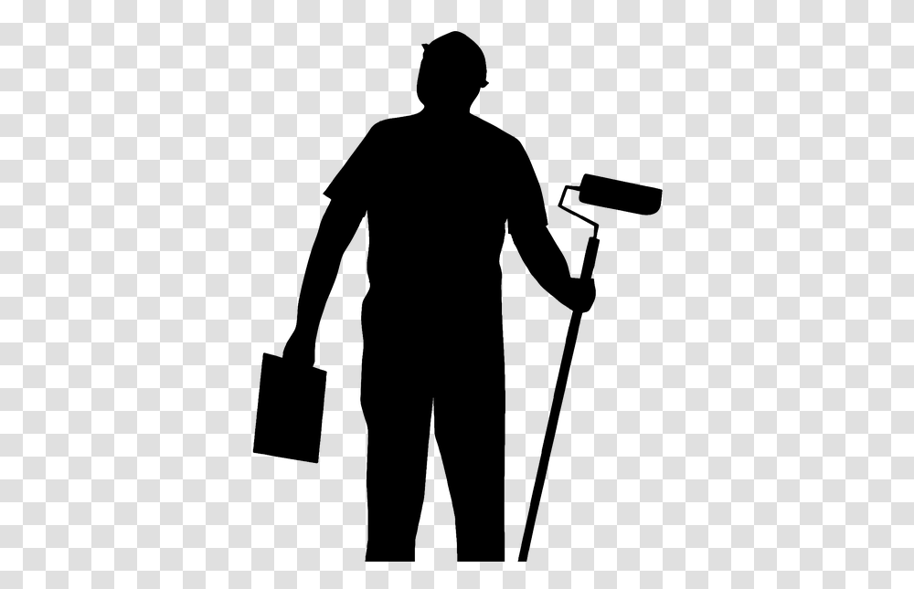 Silhouette Working Man, Person, Human, Handbag, Accessories Transparent Png