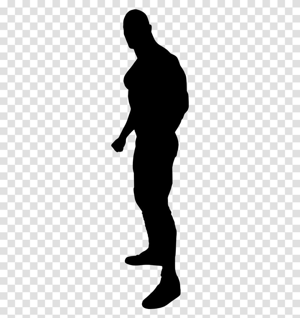 Silhouette Wrestling The Rock Silhouette Wrestler, Gray, World Of Warcraft Transparent Png
