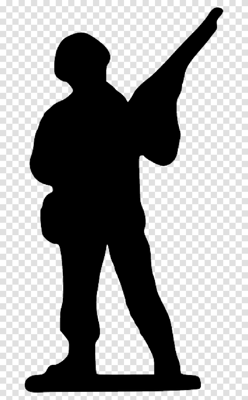 Silhouette Ww1 Soldier Clipart, Person, Human, Kneeling Transparent Png