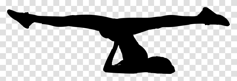 Silhouette Yoga Black And White Person Bhujangasana Free, Gray, World Of Warcraft Transparent Png