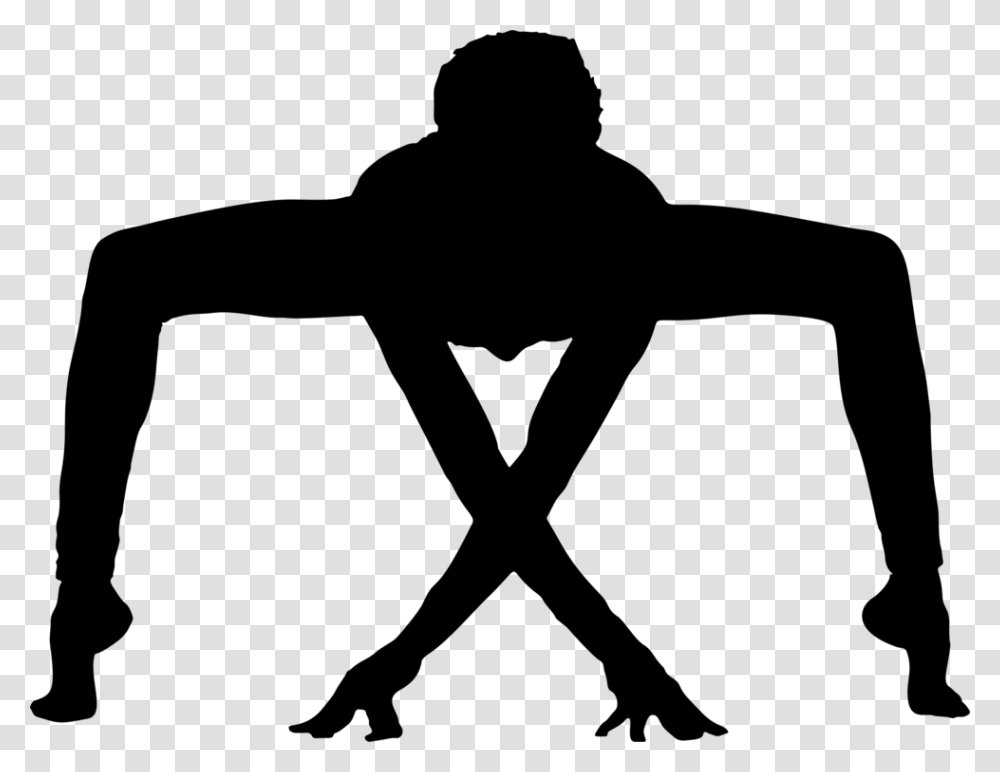 Silhouette Yoga Male Physical Fitness, Gray, World Of Warcraft Transparent Png