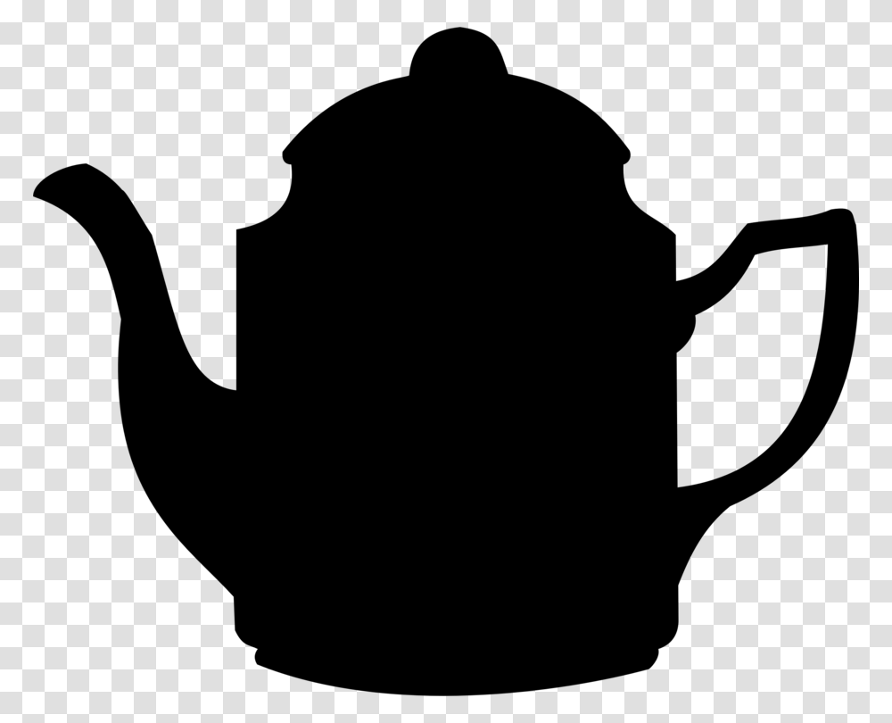 Silhouettecupkettle Coffee Pot Silhouette, Gray, World Of Warcraft Transparent Png