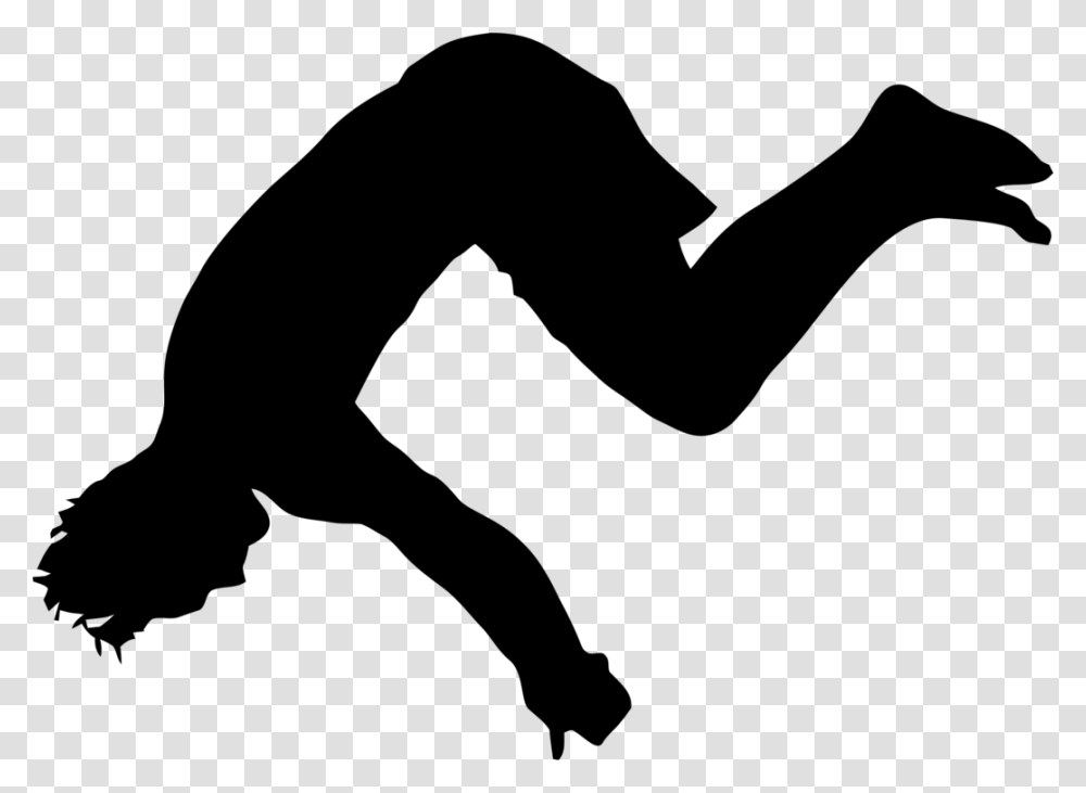 Silhouetteflip Acrobaticathletic Dance Move Flip Silhouette, Gray, World Of Warcraft Transparent Png